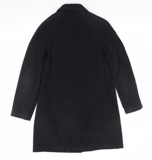Next Womens Black Polyester Coat UK 8 Workwear Overcoat