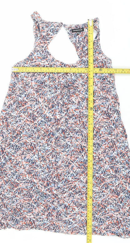 Warehouse Womens Multicoloured Viscose Tank Dress Size 10