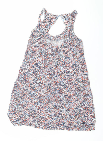 Warehouse Womens Multicoloured Viscose Tank Dress Size 10