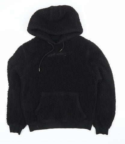 Night Addict Womens Black Hoodie M Pullover Hooded Polyester Warm