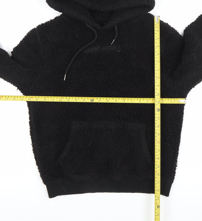 Night Addict Womens Black Hoodie M Pullover Hooded Polyester Warm