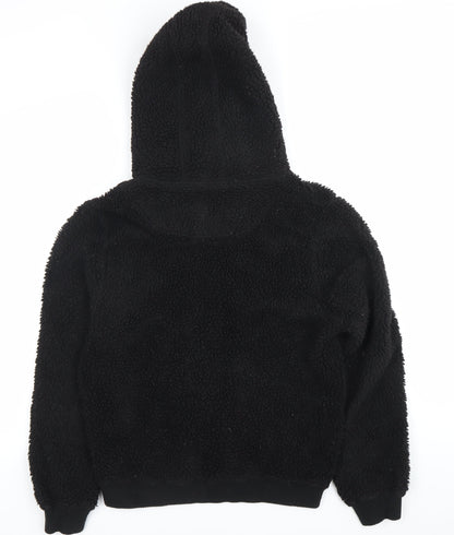 Night Addict Womens Black Hoodie M Pullover Hooded Polyester Warm