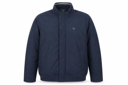 Lincoln Men’s Blue XL Jacket Regular Fit Mid-Length Cotton Blend