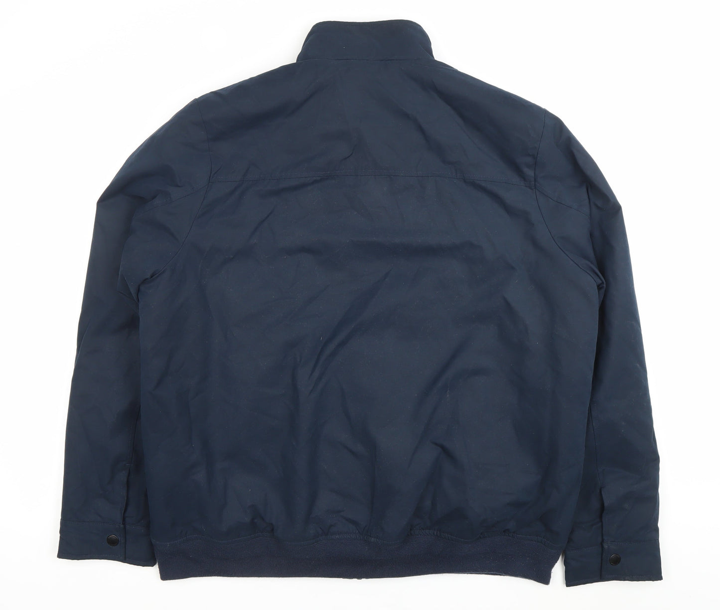 Lincoln Men’s Blue XL Jacket Regular Fit Mid-Length Cotton Blend