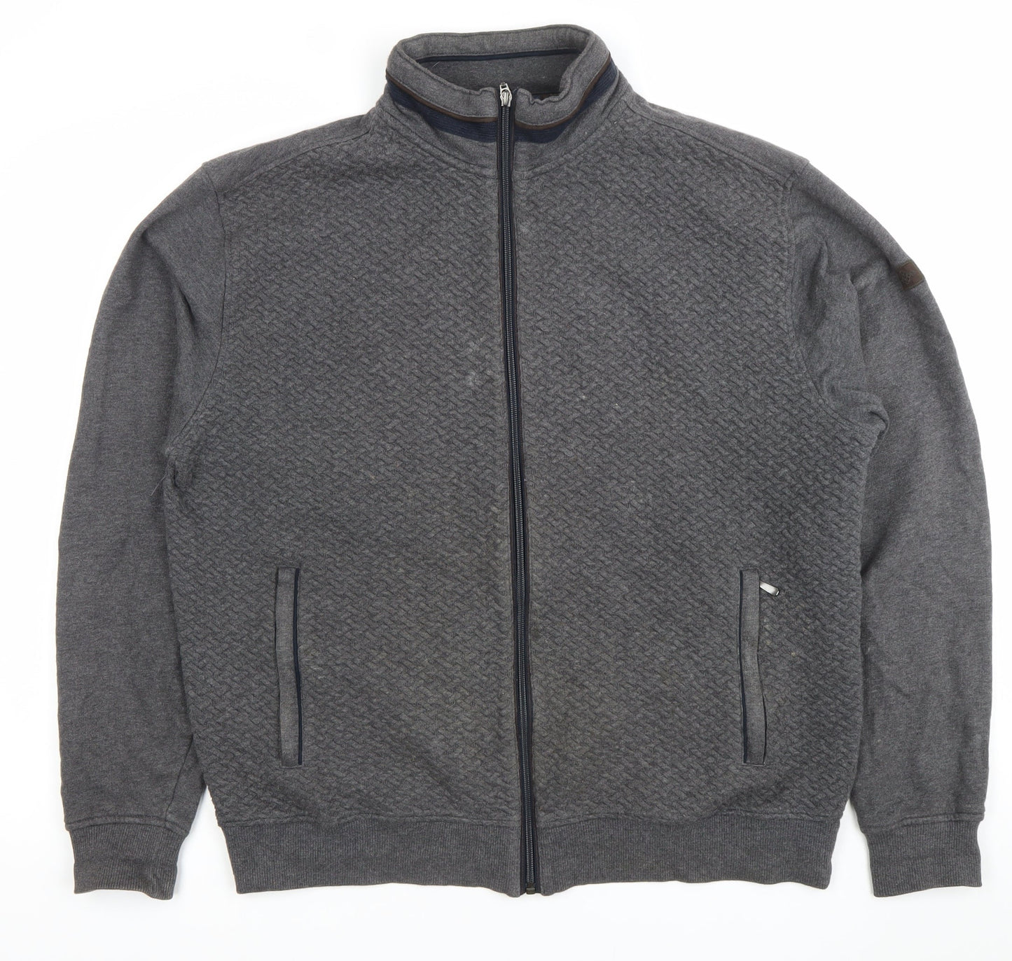 Baileys Men’s Grey XL Full Zip Sweatshirt Jacket with Pockets