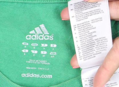 Mens UK Size S adidas Green  T-Shirt