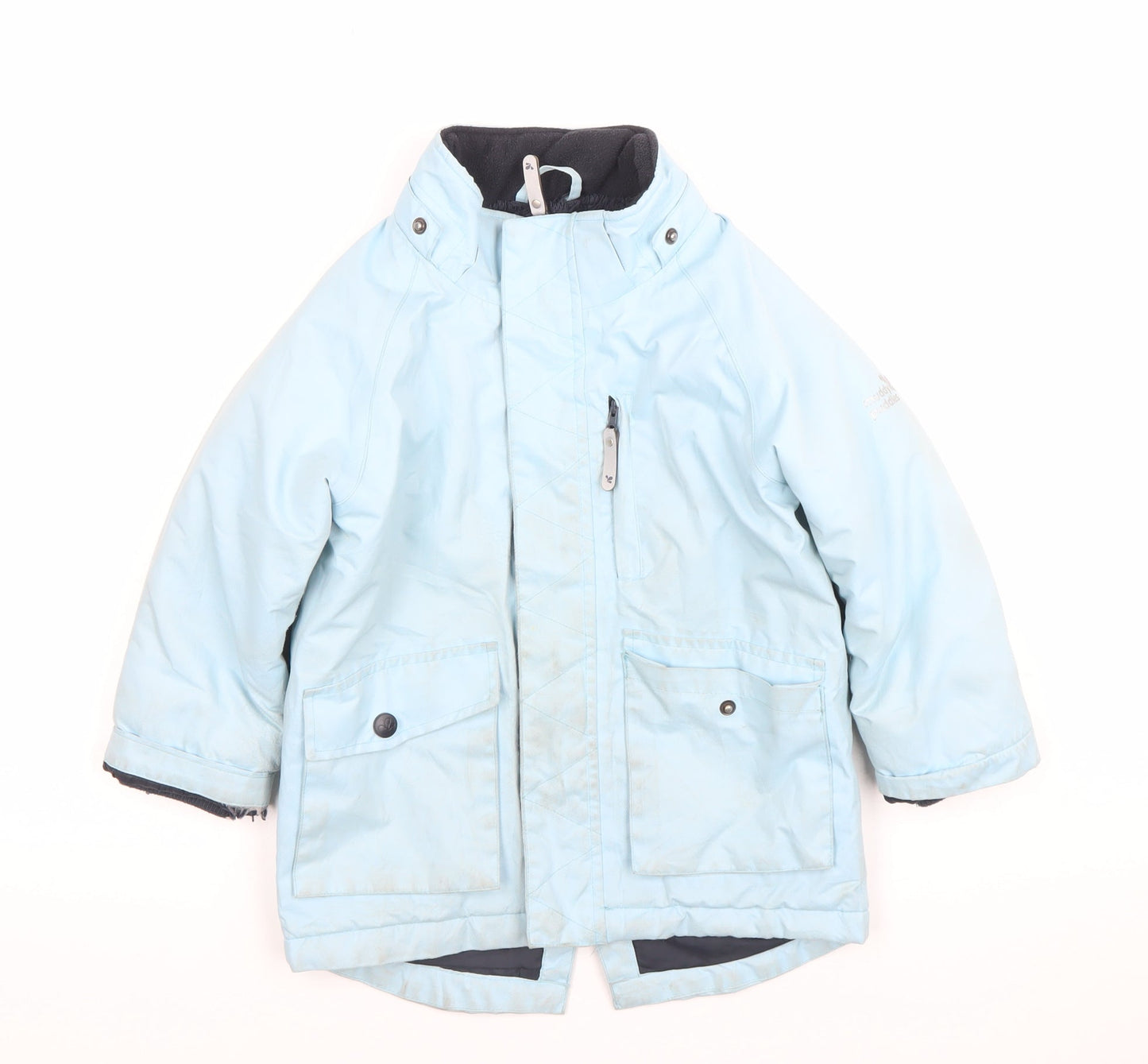 Muddy Puddles Boys Blue 3-4Y Waterproof Parka Winter Coat