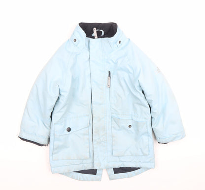 Muddy Puddles Boys Blue 3-4Y Waterproof Parka Winter Coat