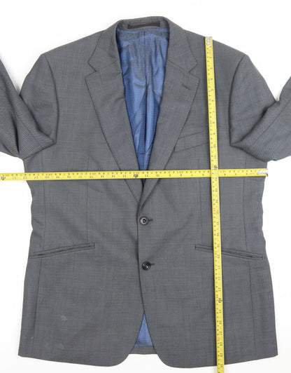 Marks and Spencer Women’s Grey Wool Suit Jacket Size 42 Regular Fit