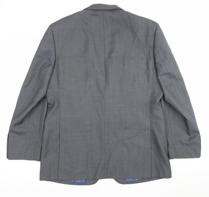 Marks and Spencer Women’s Grey Wool Suit Jacket Size 42 Regular Fit