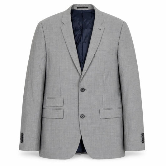 Topman Men’s Grey Slim Fit Suit Jacket 38R Wool Blend 2 Button