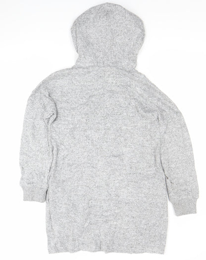 Pineapple Women Grey XS Hoodie T-Shirt Dress Casual Lounge