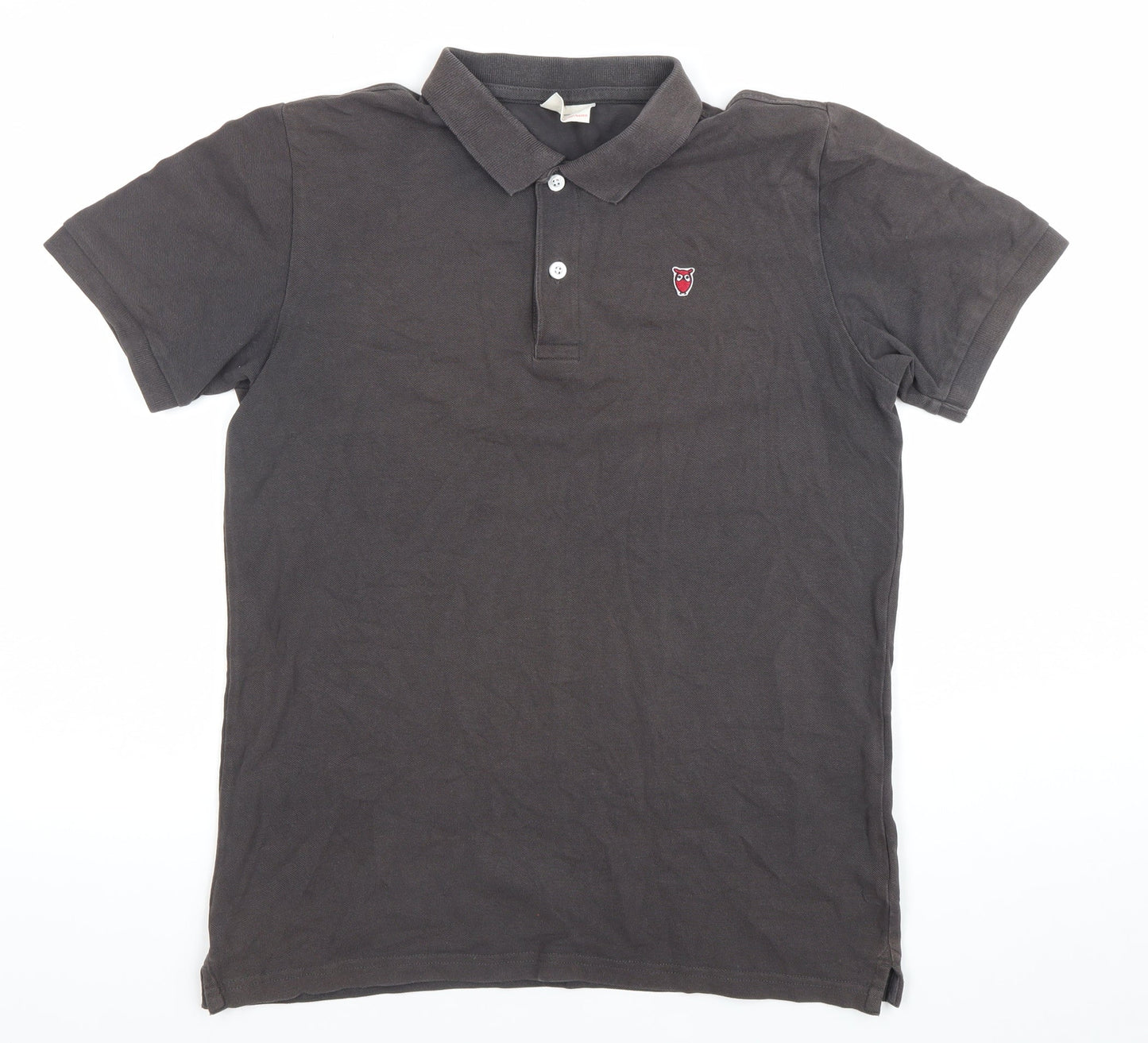 Knowledge Cotton Apparel Men’s Grey Polo Shirt Size S Organic Cotton