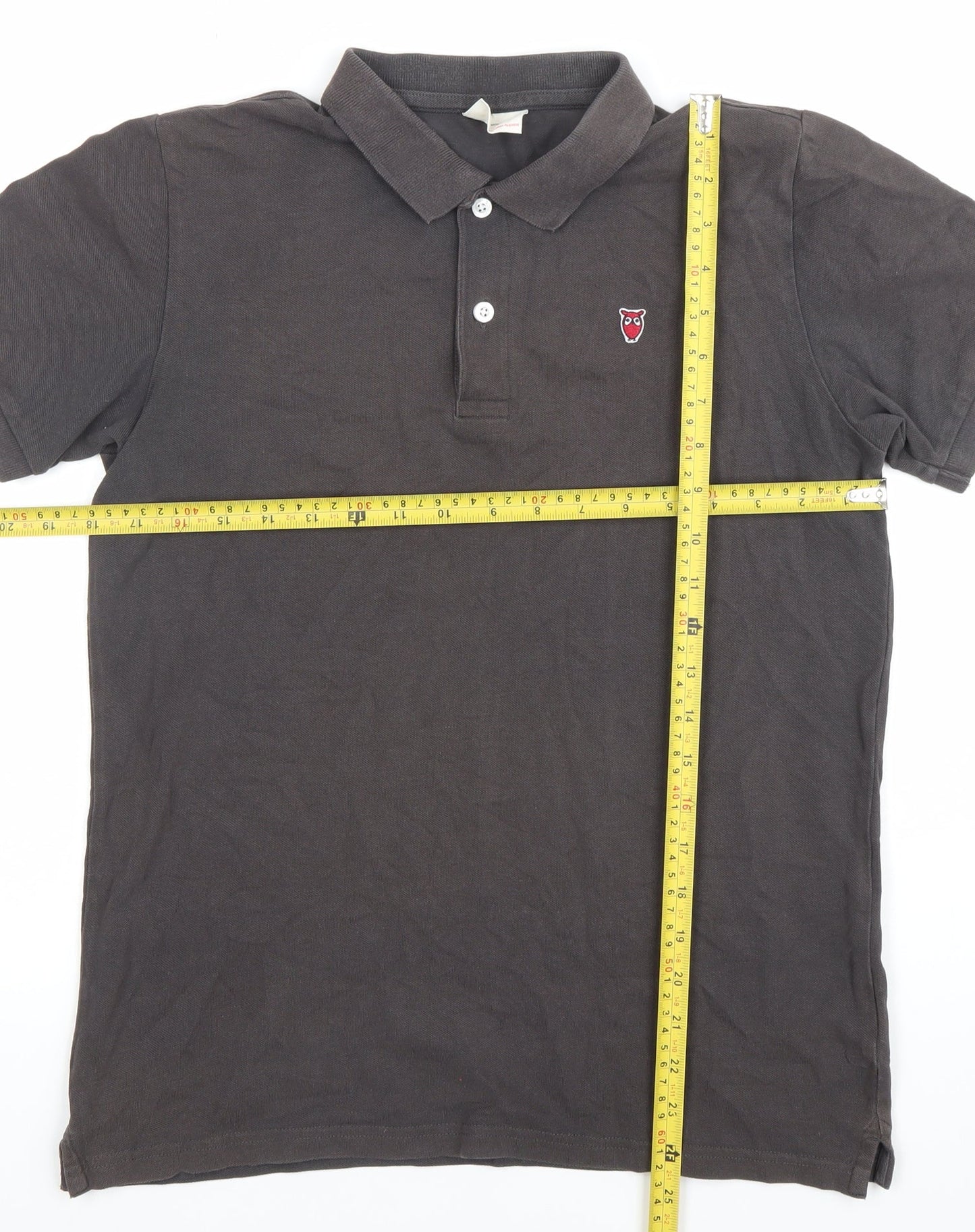 Knowledge Cotton Apparel Men’s Grey Polo Shirt Size S Organic Cotton