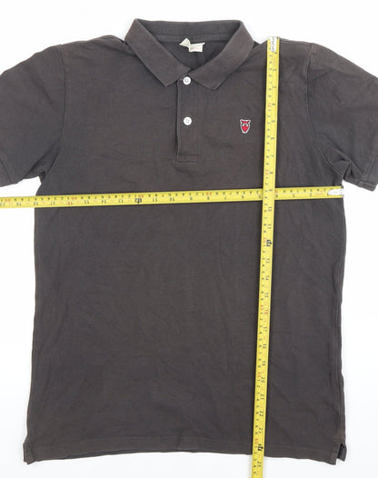 Knowledge Cotton Apparel Men’s Grey Polo Shirt Size S Organic Cotton