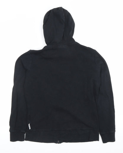 Everlast Womens Black Hoodie Size 12 Full Zip Athletic Logo