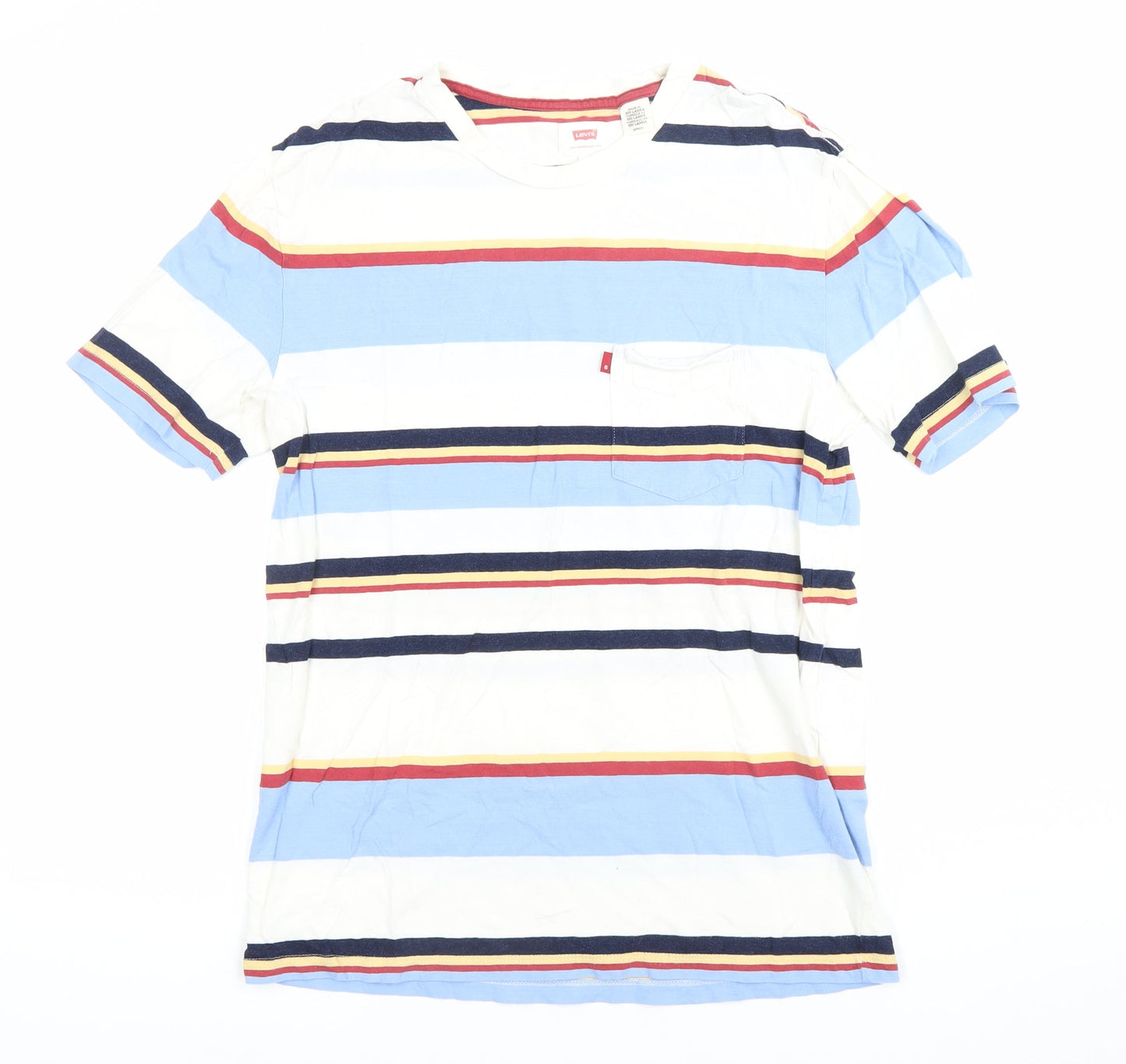 Levi's Men's Multicoloured Striped Cotton T-Shirt Size S