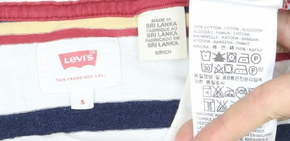 Levi's Men's Multicoloured Striped Cotton T-Shirt Size S