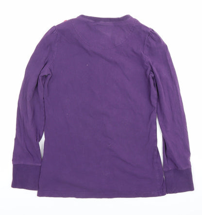 Joules Girls Purple Long Sleeve Bear Graphic T-Shirt 11-12 Years