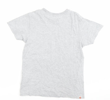 LEGO Ninjago Grey T-Shirt Unisex Kids Age 8 Years Graphic Print Crew Neck