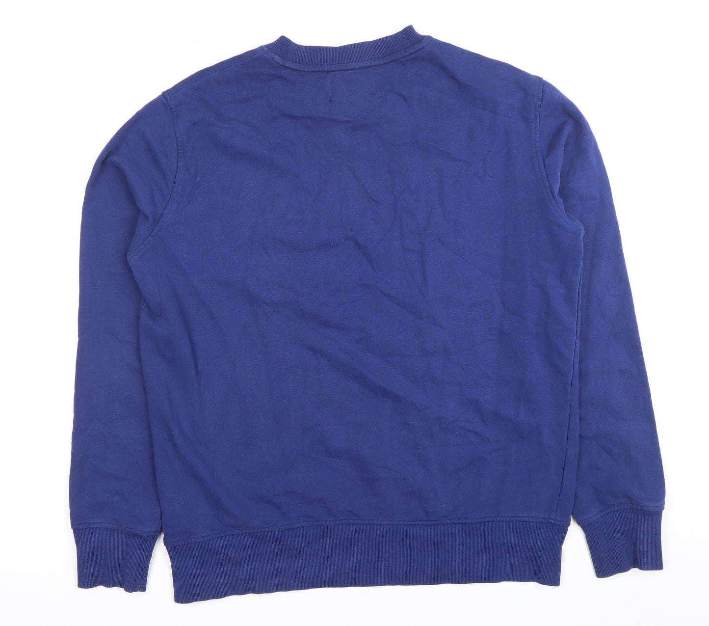 Marks and Spencer Men’s Blue Medium Crew Neck Cotton Sweatshirt