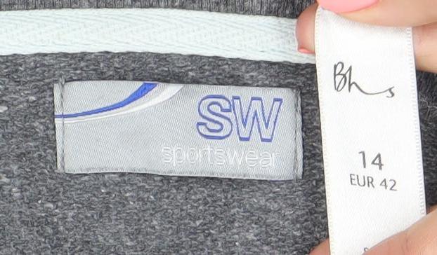 MS Sportswear Women’s Grey Full Zip Sweatshirt Size 14 L