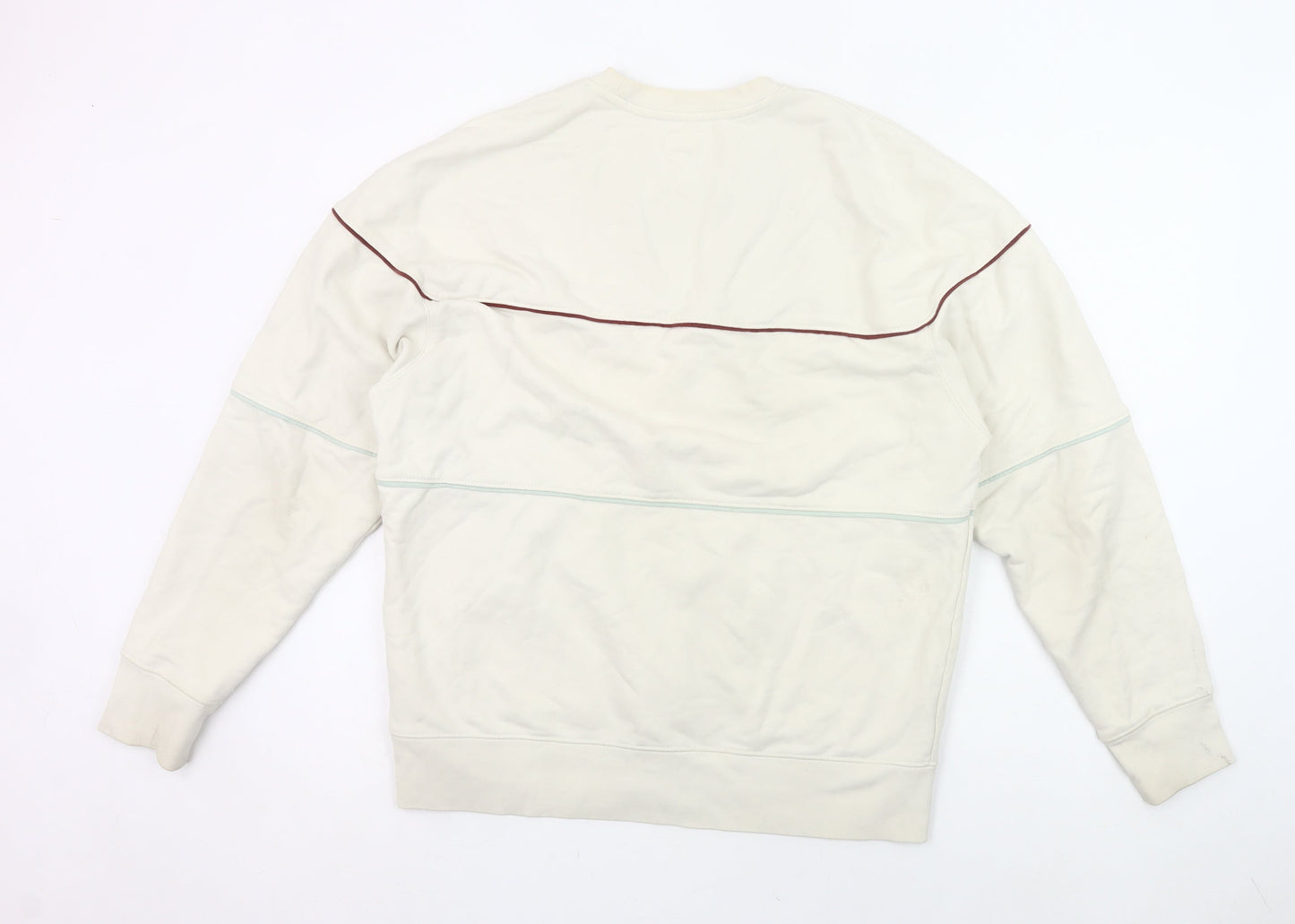 Mens UK Size M Levi's Ivory Pullover Sweatshirt