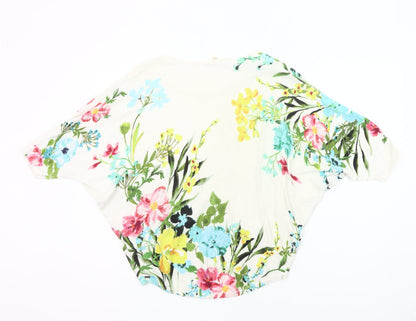Phase Eight Womens Multicoloured Floral Cotton Tunic Blouse XS