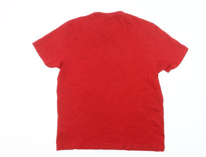 Original Penguin Men's Red XL Crew Neck Graphic Cotton T-Shirt