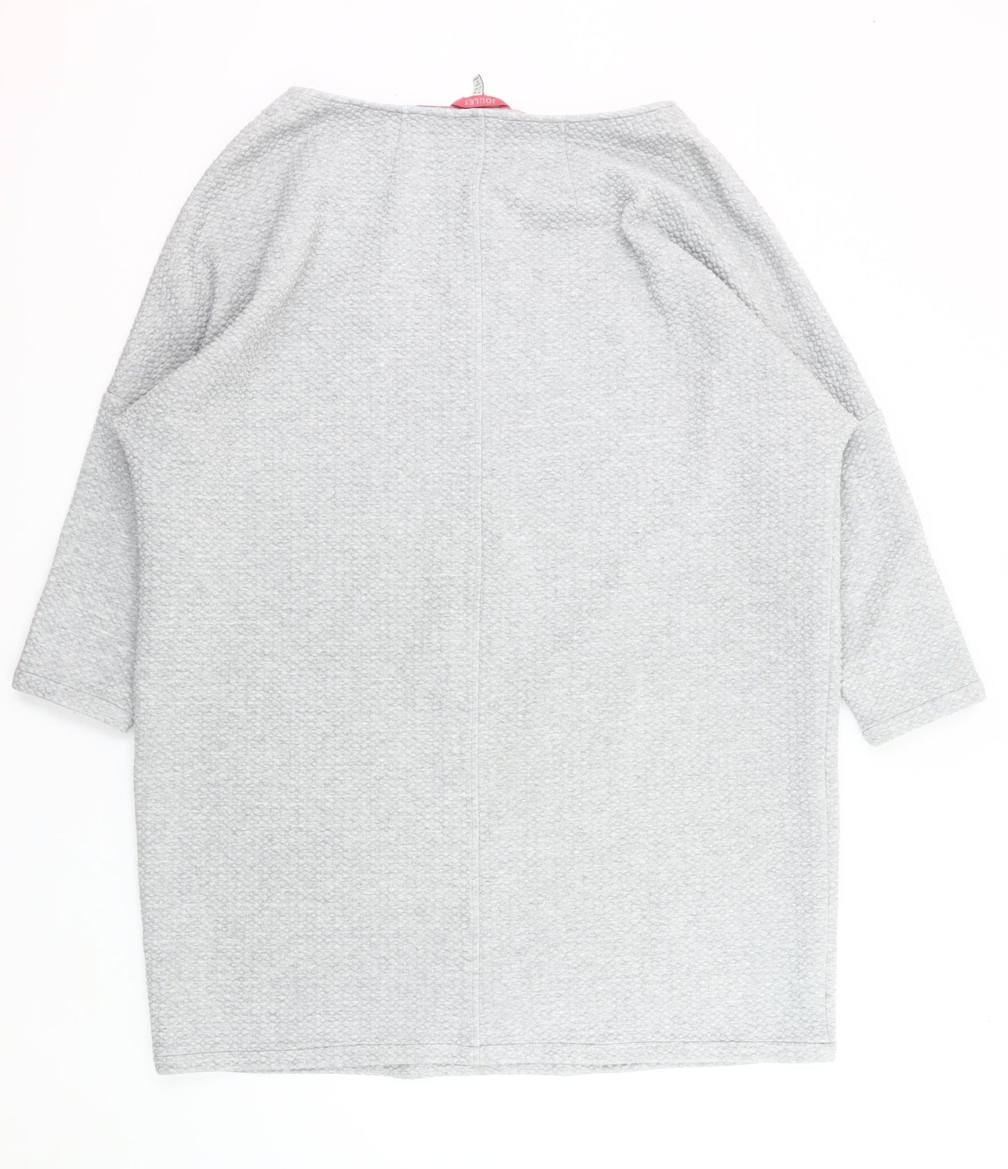 Joules Women’s Grey Shift Dress Size 20 3/4 Sleeve Boat Neck