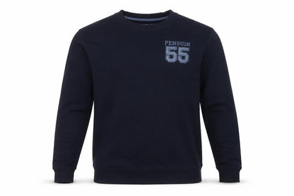 Penguin Men's Blue XL Crew Neck Pullover Sweatshirt Logo Sports