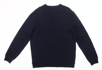 Penguin Men's Blue XL Crew Neck Pullover Sweatshirt Logo Sports