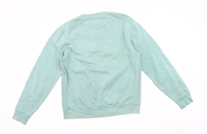 Original Penguin Men’s Green Pullover Sweatshirt Size S Logo Crew Neck