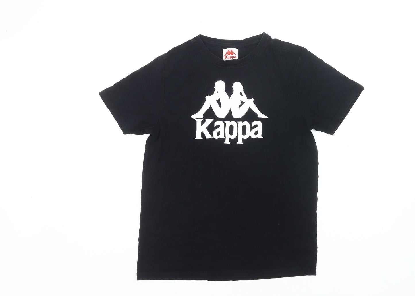 Kappa Women’s Black Small Logo T-Shirt Casual Short Sleeve