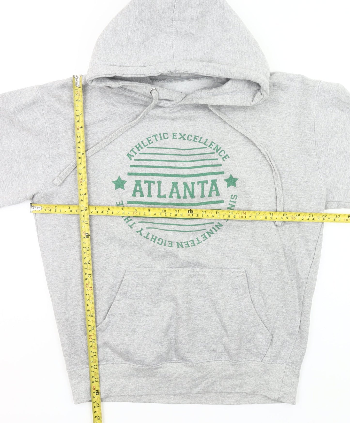 Daisy Street Women’s Grey Pullover Hoodie UK 10 Regular Fit Cotton