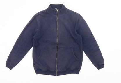 Cotton Traders Men's Navy Full Zip Sweatshirt Jacket Size S