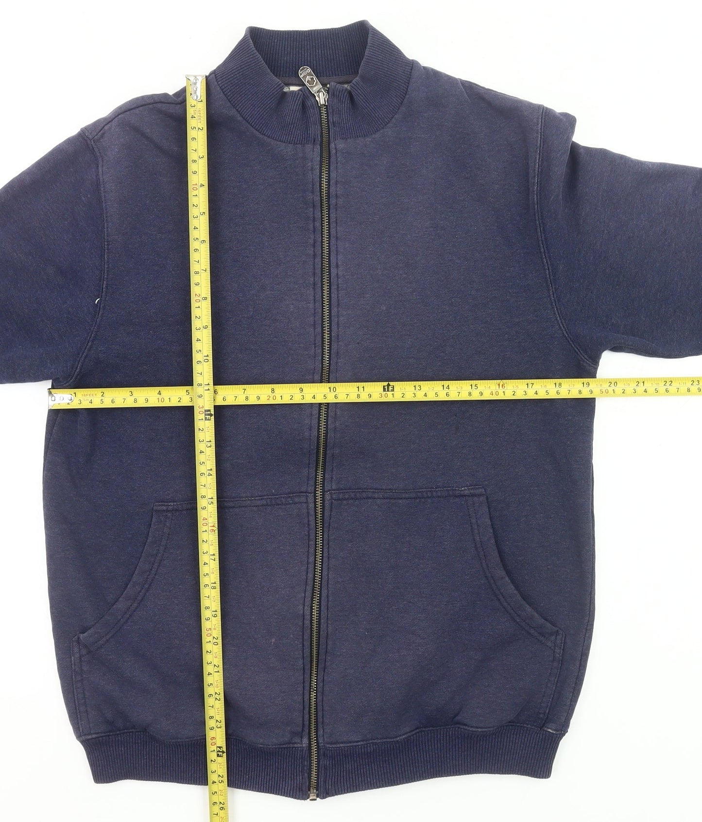 Cotton Traders Men's Navy Full Zip Sweatshirt Jacket Size S