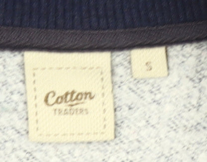 Cotton Traders Men's Navy Full Zip Sweatshirt Jacket Size S