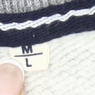 Superdry Mens Grey L Sweatshirt Pullover Crew Neck Logo Print