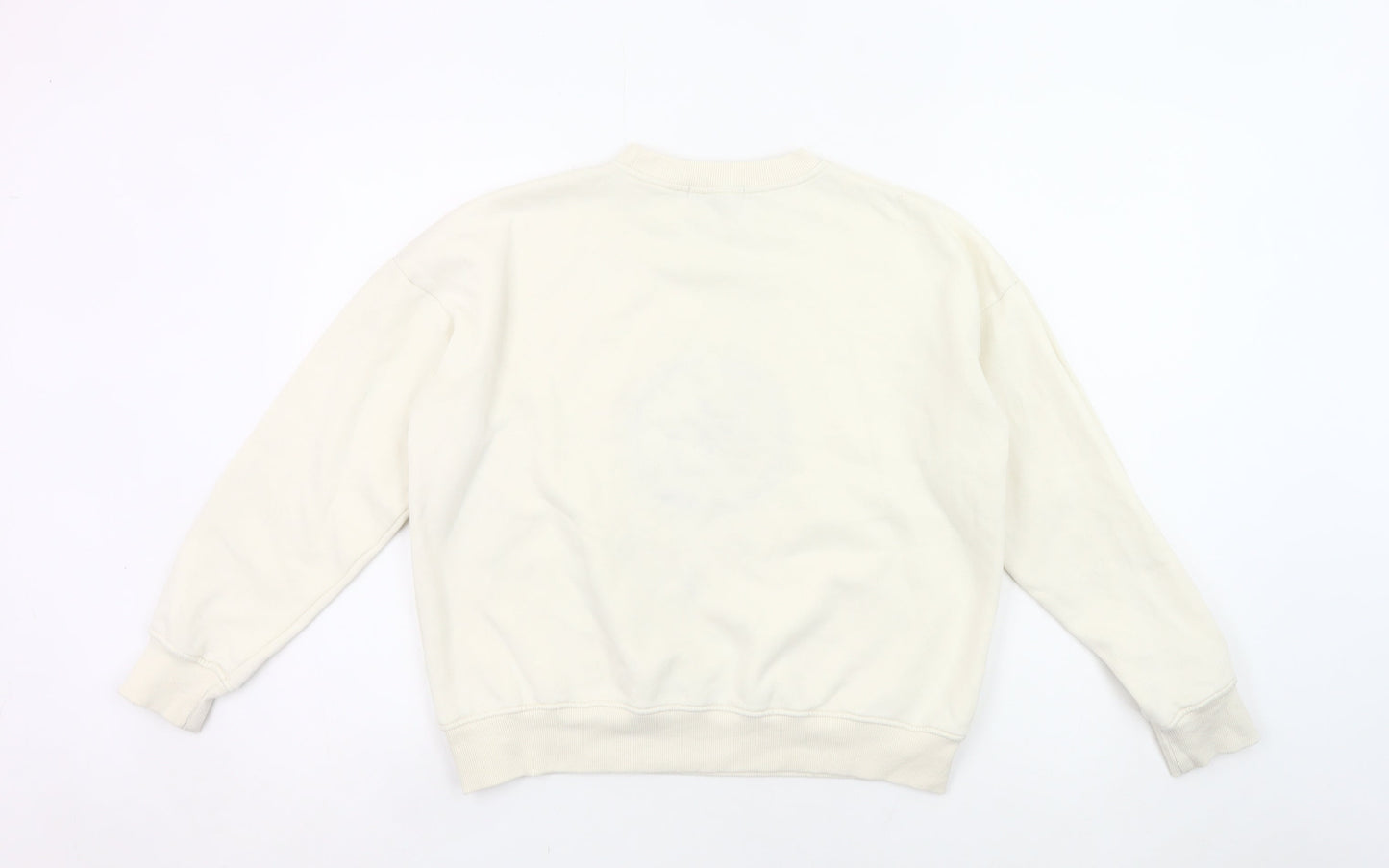 Missguided Women’s Ivory Petite Logo Sweatshirt UK 4 Pullover