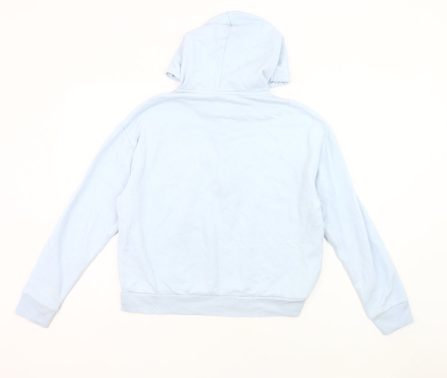 Victoria's Secret PINK Women's Blue Hoodie Small Cotton Blend Logo