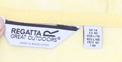 Regatta Womens Yellow Pullover Hoodie Size 14 Polyester Outdoor