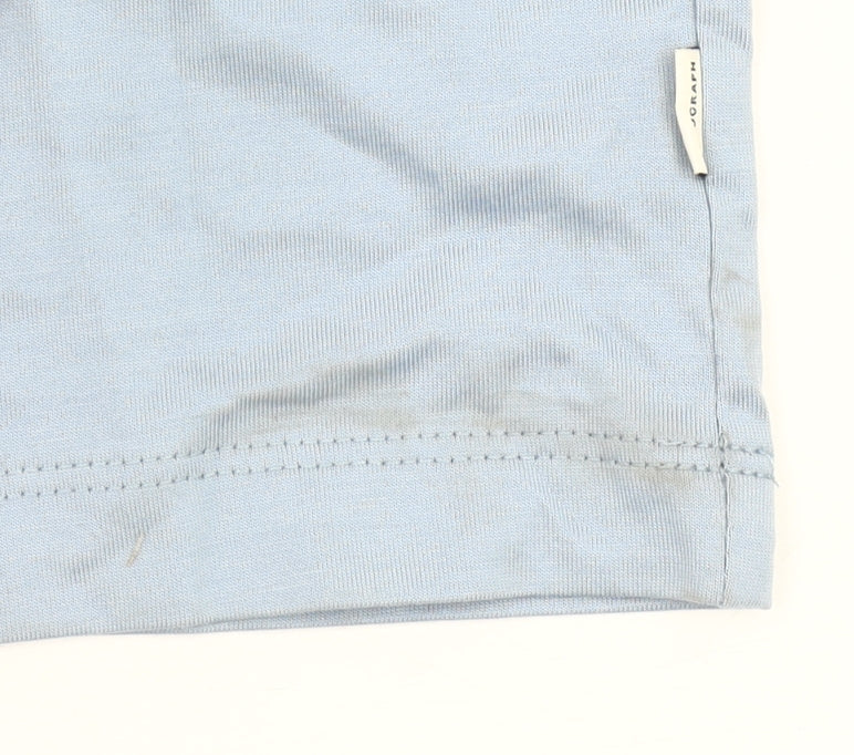 Marks and Spencer Men’s Blue Small Cotton Crew Neck T-Shirt