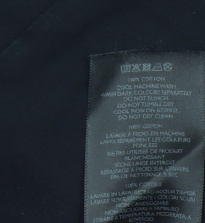 Pepe Jeans Mens Black L Graphic Paisley Print Cotton T-Shirt