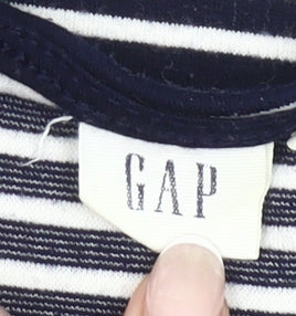 GAP Women’s Black Striped A-Line Sleeveless Dress Size 12