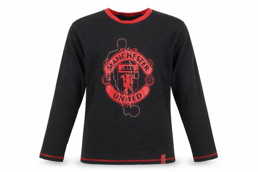 Next Boys Manchester United Black Red Long Sleeve Pyjama Top 11-12 Years