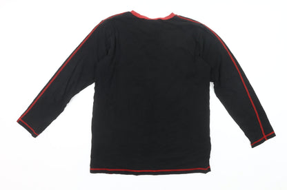 Next Boys Manchester United Black Red Long Sleeve Pyjama Top 11-12 Years