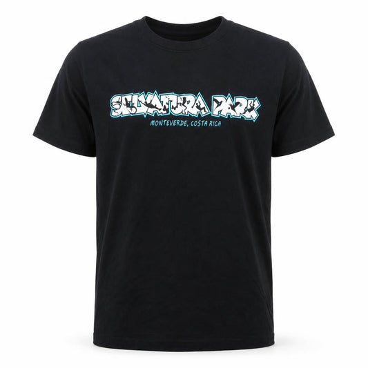 Selvatura Park Men’s Black Cotton Graphic T-Shirt Size S Regular Fit