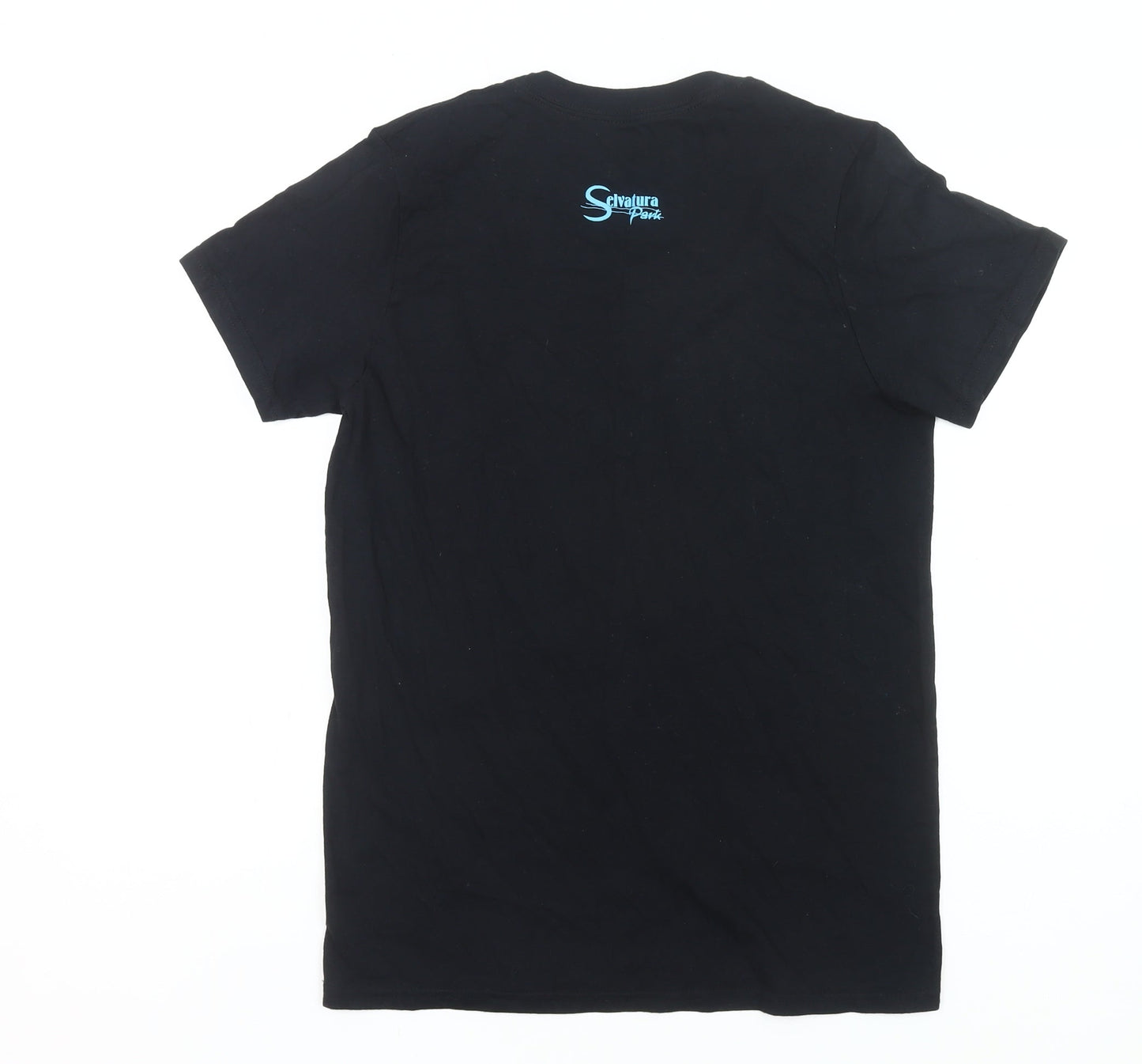 Selvatura Park Men’s Black Cotton Graphic T-Shirt Size S Regular Fit