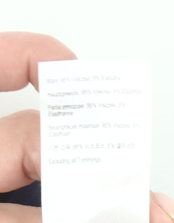 Joules Women’s Blue Floral Fit & Flare Dress UK 14 Long Sleeve